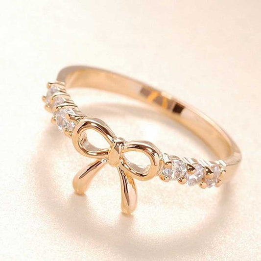 Diamond Bow Ring - Charmig.se